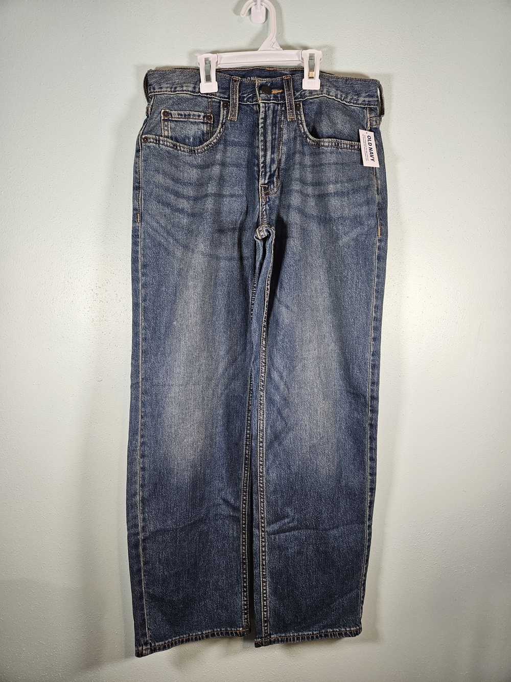 Old Navy Men's Medium Blue Straight Jeans